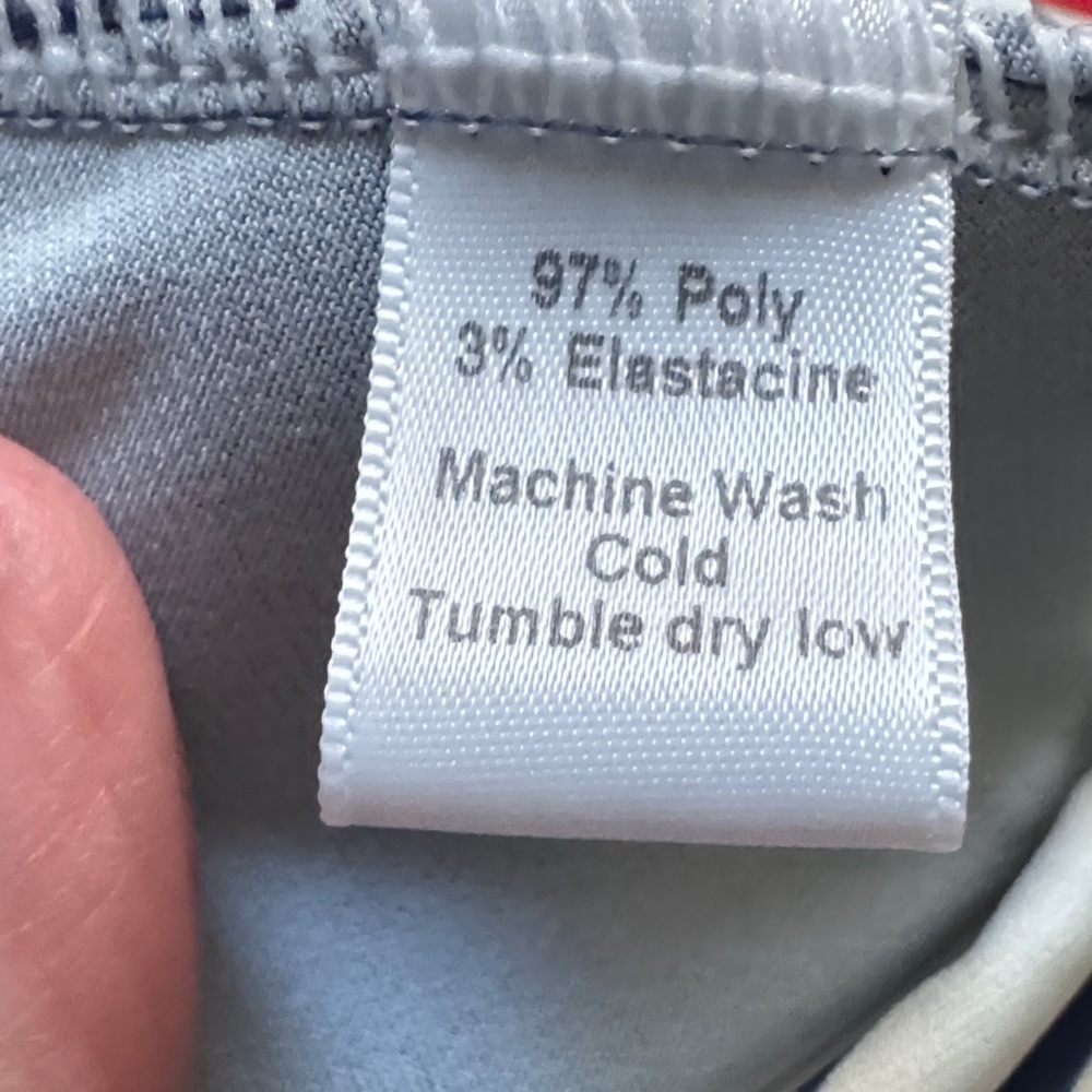Lesley Evers Navy & White top size L. Matching pants listed separately - Picture 6 of 6